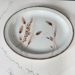 Stonehenge Wedgewood Midwinter Wild Oats Serving Platter Made in England